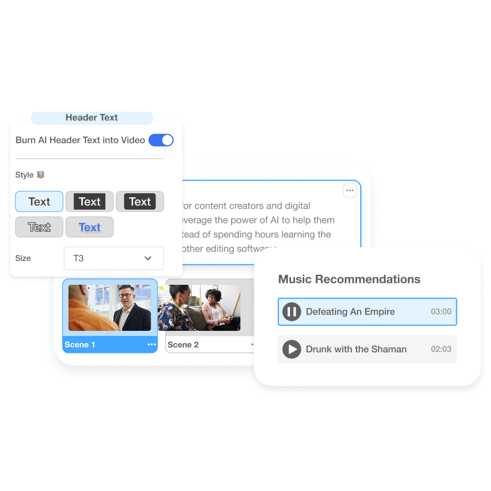 Scene‑based editor in Visla to refine a compliance microlearning module